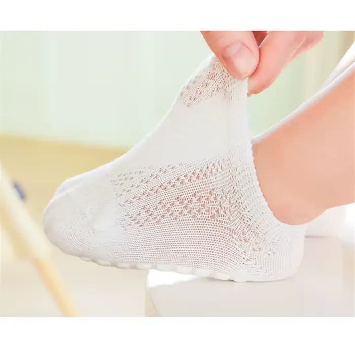 4 paires de chaussettes de sol antidérapantes en coton pour bébés garçons et filles, été pour enfants en bas âge, activités intérieures, apprendre à marcher, chaussettes à la cheville