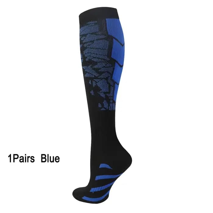 Chaussettes de compression de sport pour hommes pour femmes et hommes-chaussettes de soutien des mollets pour la course à pied infirmières vol grossesse Circulation athlétique