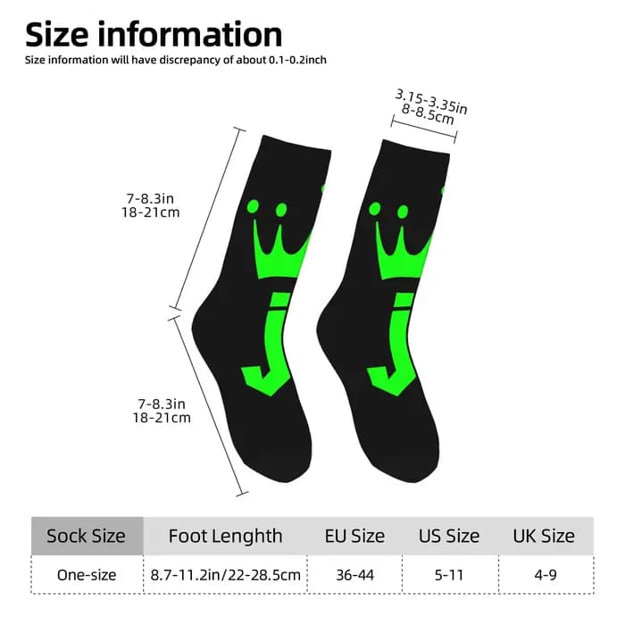 Rappeur j-jc Reyes chaussettes bas drôles printemps