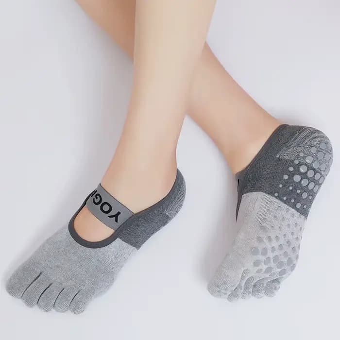 Chaussettes de sport coordonnantes en coton pour femme, respirantes, croisées dans le dos, pour yoga, gymnastique, fitness, pilates, danse, rinçage, fendues, nouvelle collection