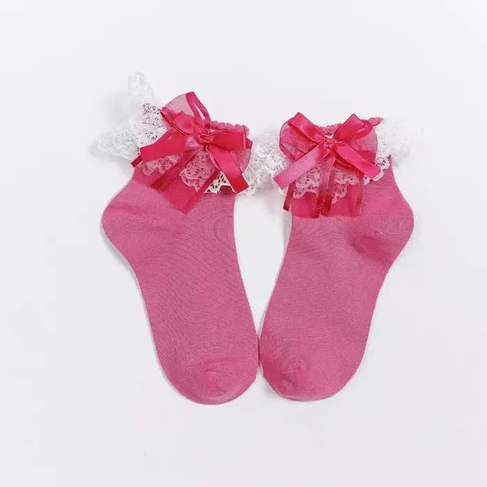Lolita – chaussettes courtes en dentelle pour femmes