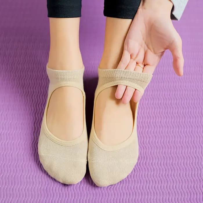 Chaussettes de Pilates de haute qualité pour femmes, antidérapantes, respirantes, dos nu, pour Yoga, cheville, danse de Ballet, chaussettes de sport pour Fitness, salle de sport