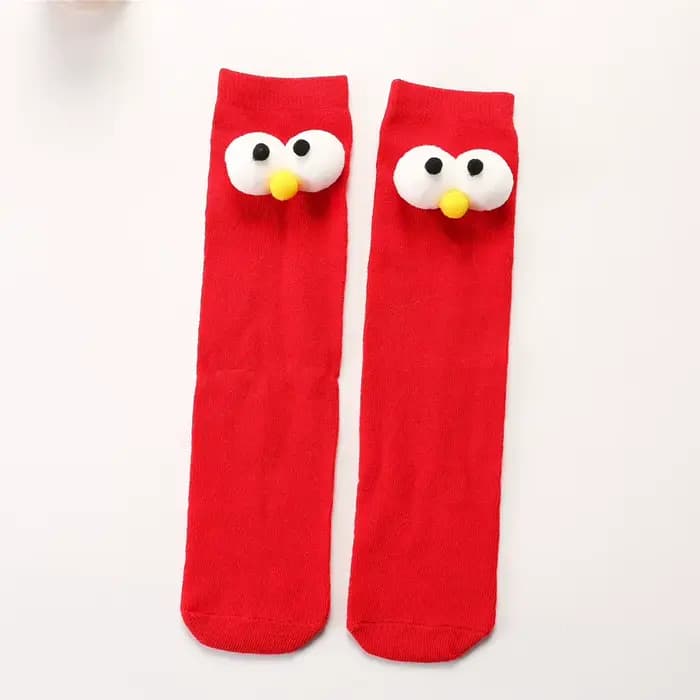 Mode enfants grands yeux tuyaux droits chaussettes