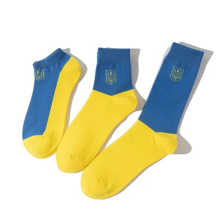 Chaussettes Ukrain Feel Crew pour hommes et femmes