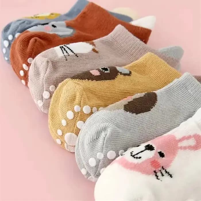 6 paires/lot nouveau-né bébé chaussettes enfants garçons filles coton dessin animé chaussette douce