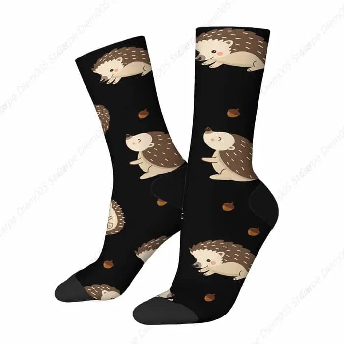 Chaussettes de dessin animé unisexe Kasgehog et glands