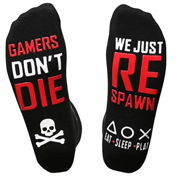 Chaussettes avec lettres amusantes et heureuses, «ne pas débogage, je suis mal de jeu», pour la maison, loisirs, nouveauté, fête, Club, Sokken, livraison directe
