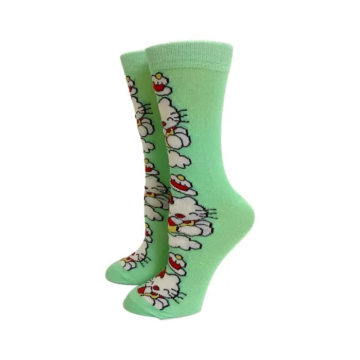 Anime Colorful Funny Happy Casual Long Socks for Women