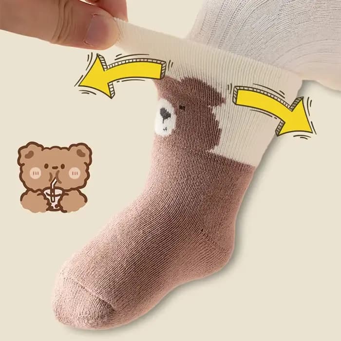 3 paires de chaussettes en peluche pour nouveau-né