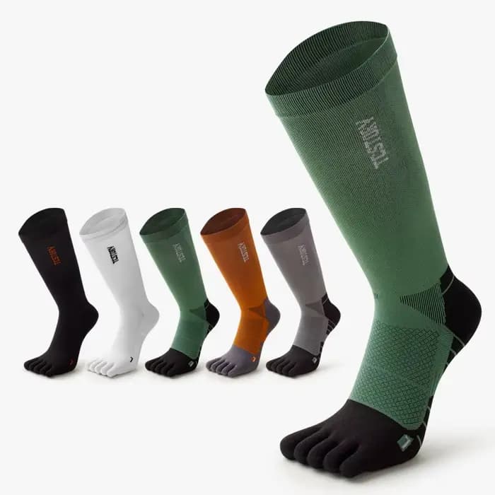 1 paires de chaussettes de Sport à orteils pour hommes COOLMAX