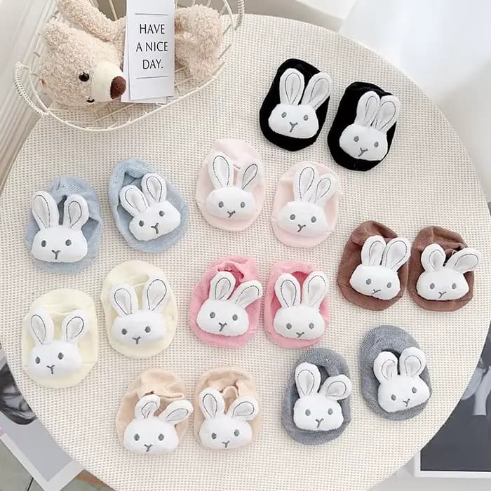 0-2 ans bébé chaussettes printemps été lapin doux mignon fleur nouveau-né bébés rose chaussette tout-petits coton rose chaussettes de sol pour les enfants