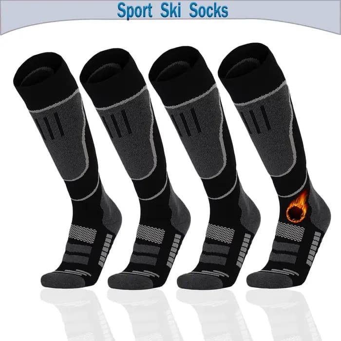 Chaussettes thermiques hautes pour temps froid