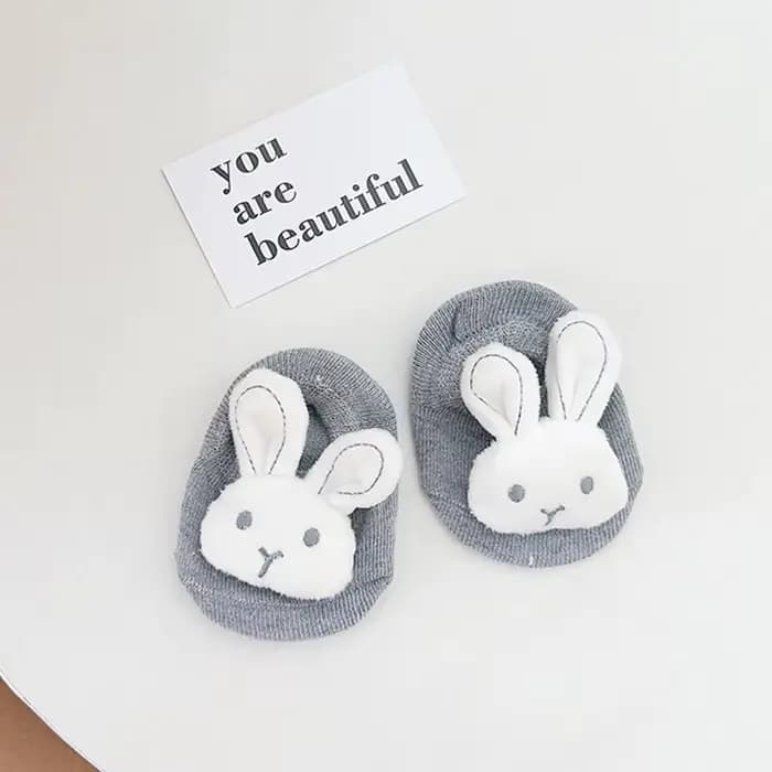 0-2 ans bébé chaussettes printemps été lapin doux mignon fleur nouveau-né bébés rose chaussette tout-petits coton rose chaussettes de sol pour les enfants