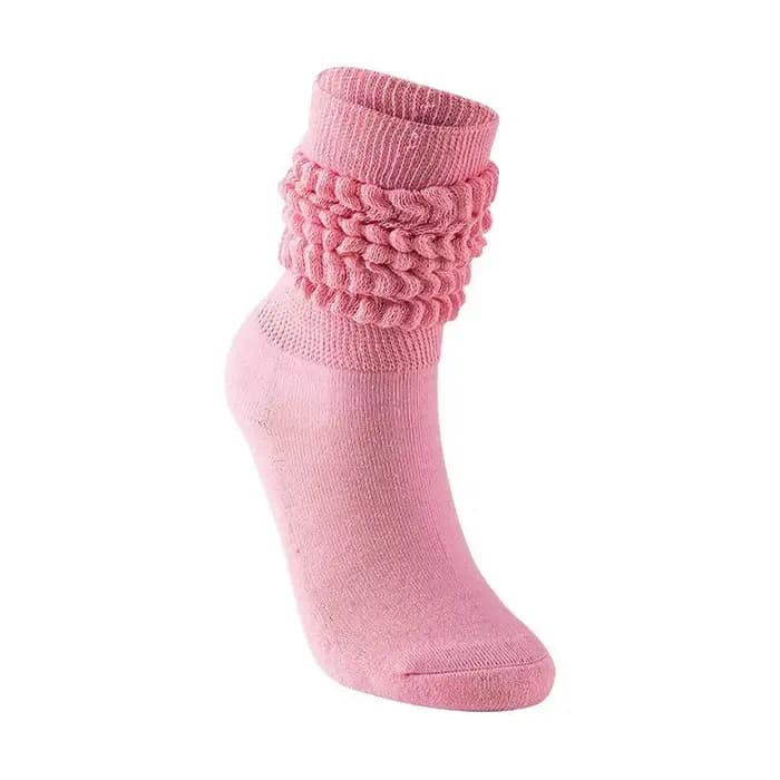 Chaussettes froissées colorées pour femmes et filles