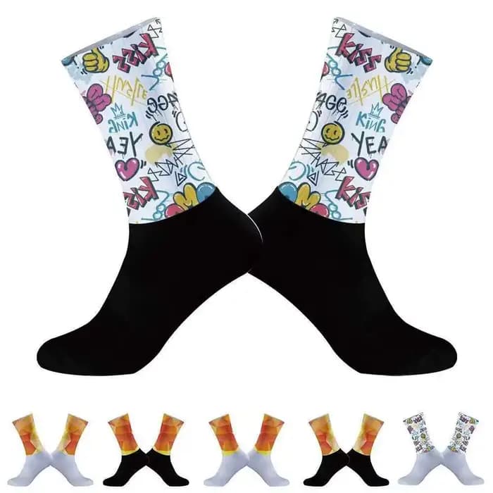 Chaussettes de sport Aero en silicone pour le cyclisme