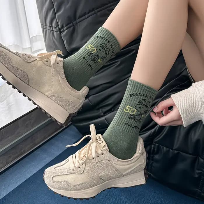 Chaussettes mi-mollet Snoopy Dog
