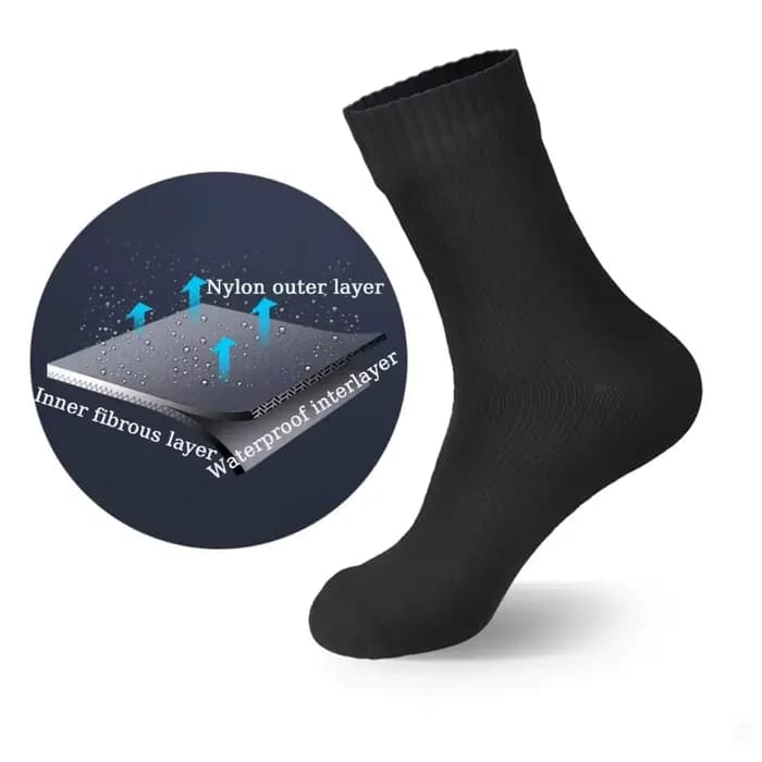 Chaussettes imperméables Sports de plein air randonnée Wading Camping Trekking hiver ski chaussette chaude respirant