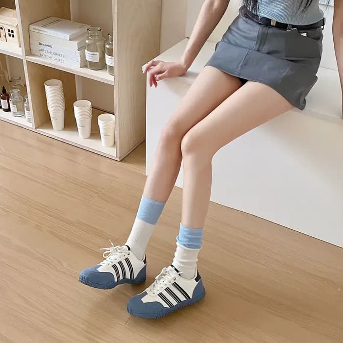 Chaussettes respirantes double illac pour femmes