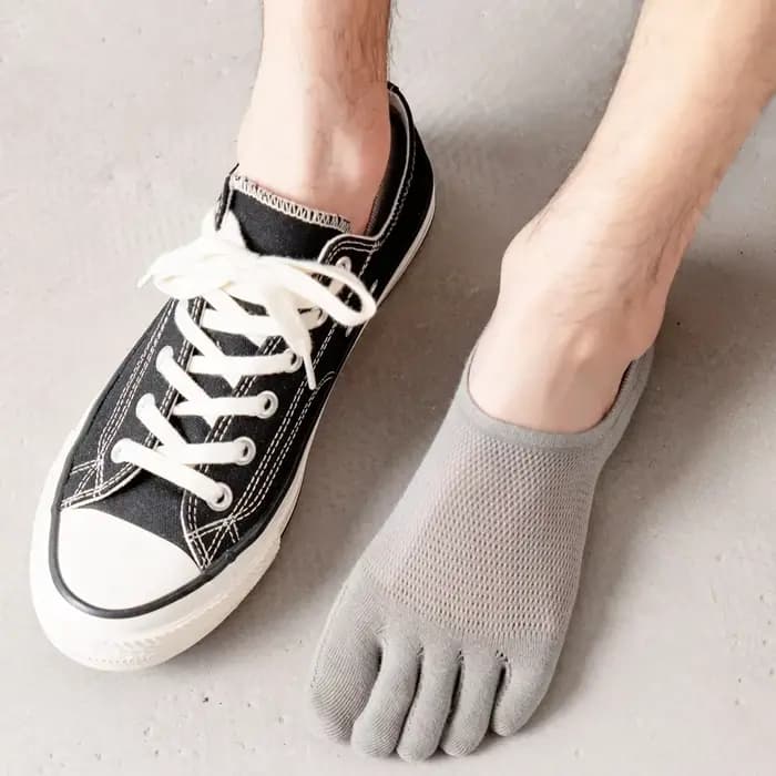 5 paires de chaussettes invisibles à orteils pour hommes
