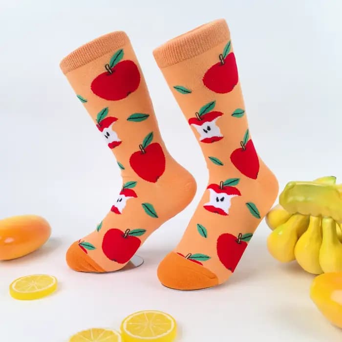 1 paire de chaussettes mi-mollet pour femmes