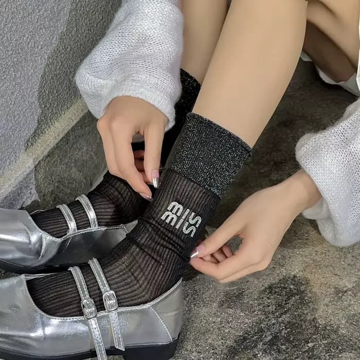 Chaussettes pour femmes printemps été nouveau style Ballet