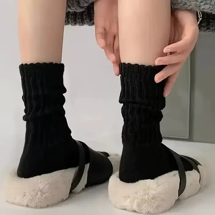 Chaussettes mi-mollet pour femmes