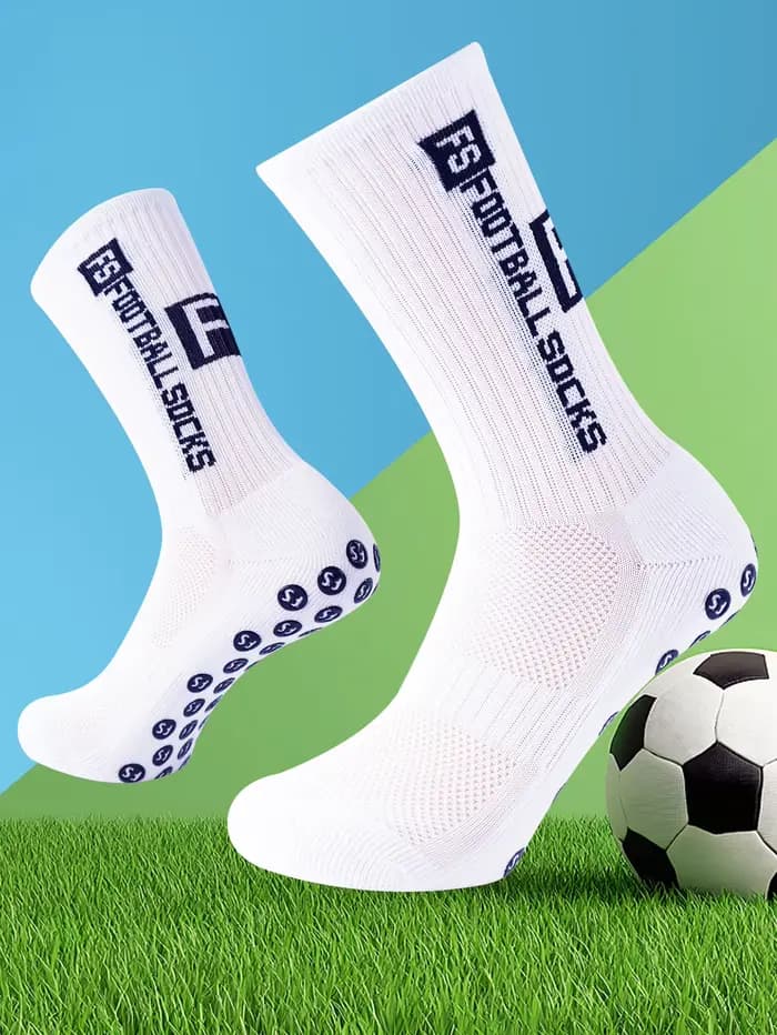 Nouveau Style FS chaussettes de Football rondes en Silicone ventouse poignée anti-dérapant