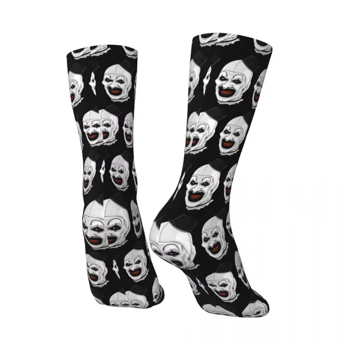 The Terrifier Art The Clown chaussettes bas drôles adultes hommes doux respirant