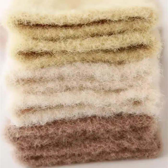 Automne hiver nouveau bébé chaussettes épaissir velours Terry nouveau-né garçon fille bas chauds solide tricoté infantile enfants mi Tube Socken