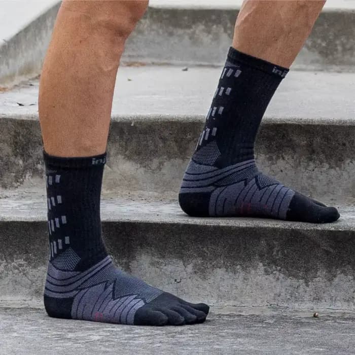 InjSilk-Chaussettes épaisses à cinq doigts pour le trekking