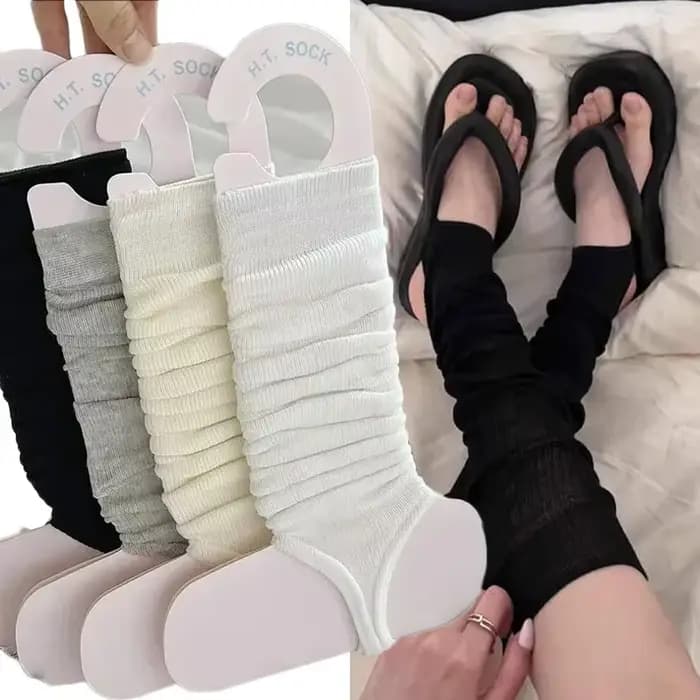 Chaussettes hautes simples et longues pour filles