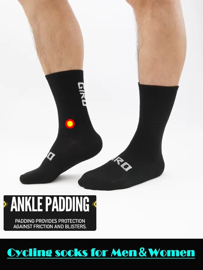 Chaussettes de cyclisme hommes 4 paires/ensemble