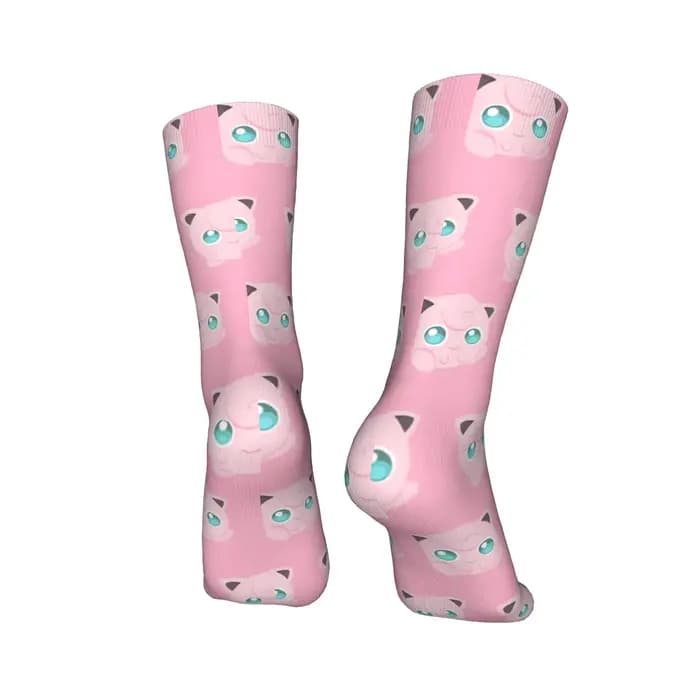 Femmes hommes chaussettes Jigglypuff bas automne drôle moyen doux