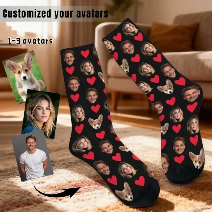 Chaussettes personnalisées pour hommes et femmes