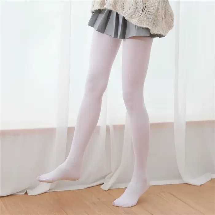120D Lolita cuisse haute bas lait blanc cuisse Nylon collants filles doux Sexy collants pour femmes collants