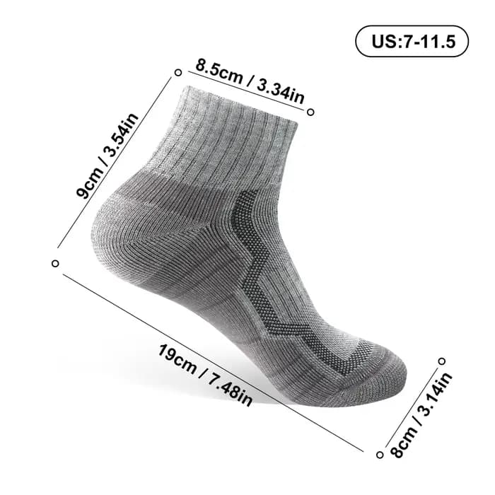 WRELS Chaussettes de marathon en laine mérinos
