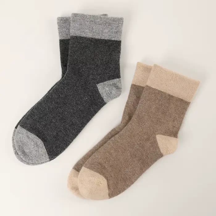 Chaussettes mi-mollet en cachemire pour hommes et femmes