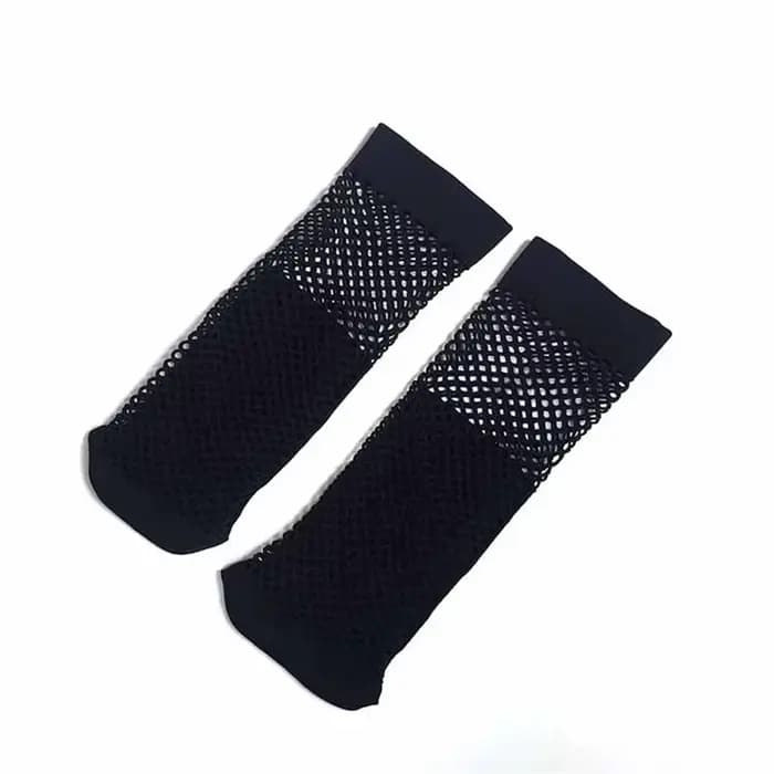 1 paire de chaussettes en résille en dentelle pour femmes