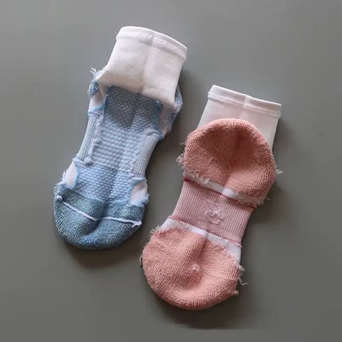 Chaussettes de course femme coton Marathon cyclisme sport cheville chaussette