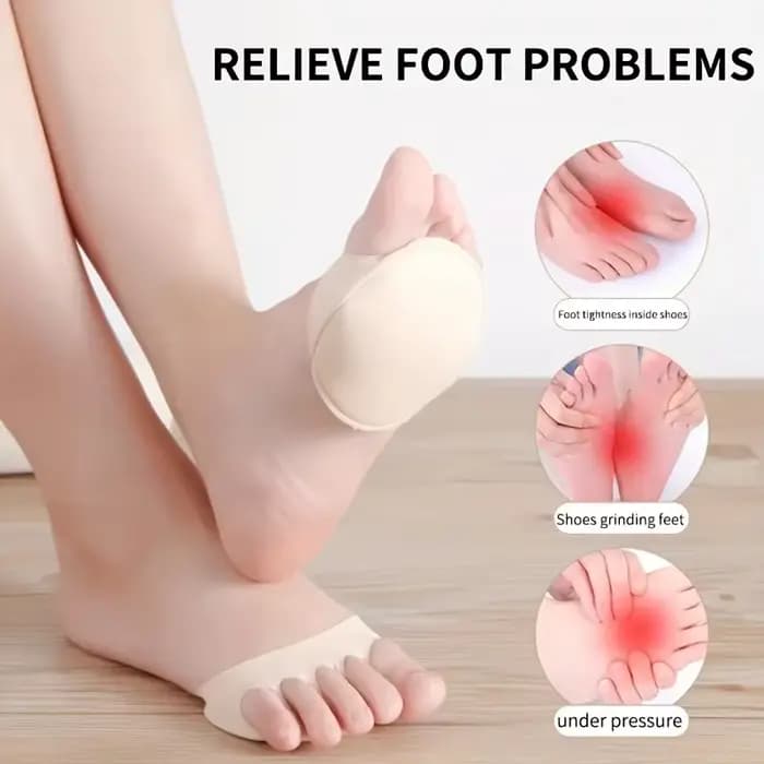 Coussinet de pied pour l'avant-pied à talons hauts, semelle intérieure antidérapante et anti-mousse, semelle intérieure confortable, Support métatarsien doux et Invisible