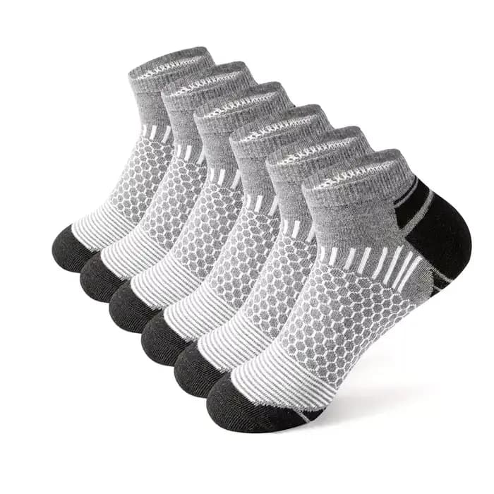 6 paires de chaussettes de sport courtes pour hommes