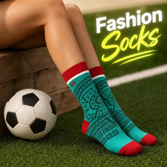 【1 paire】 Chaussettes pour supporters de football