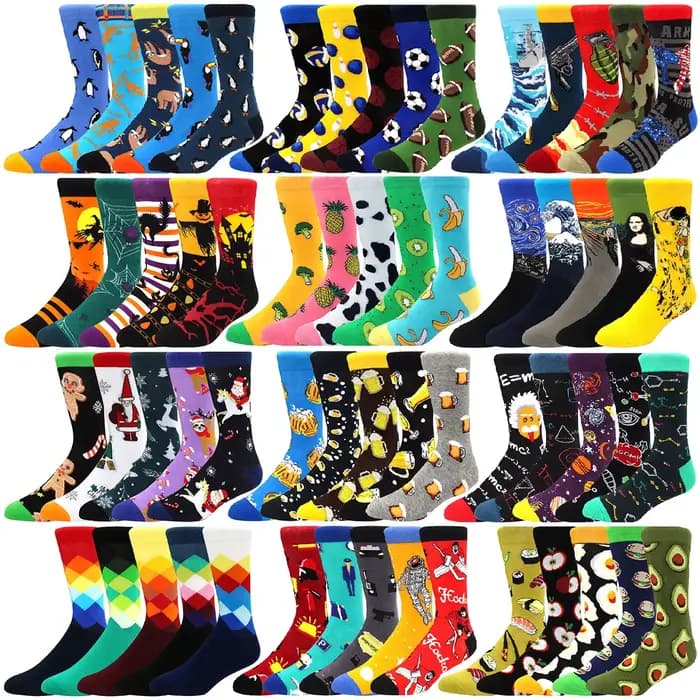 5 paires de chaussettes Tube moyen pour hommes