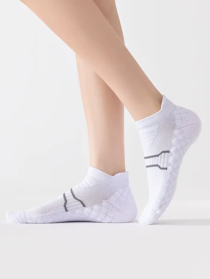 Chaussettes de sport moulantes à la cheville pour femmes, chaussettes de course de badminton