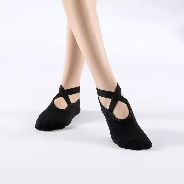 Chaussettes de Pilates coordonnantes en coton respirant pour femmes