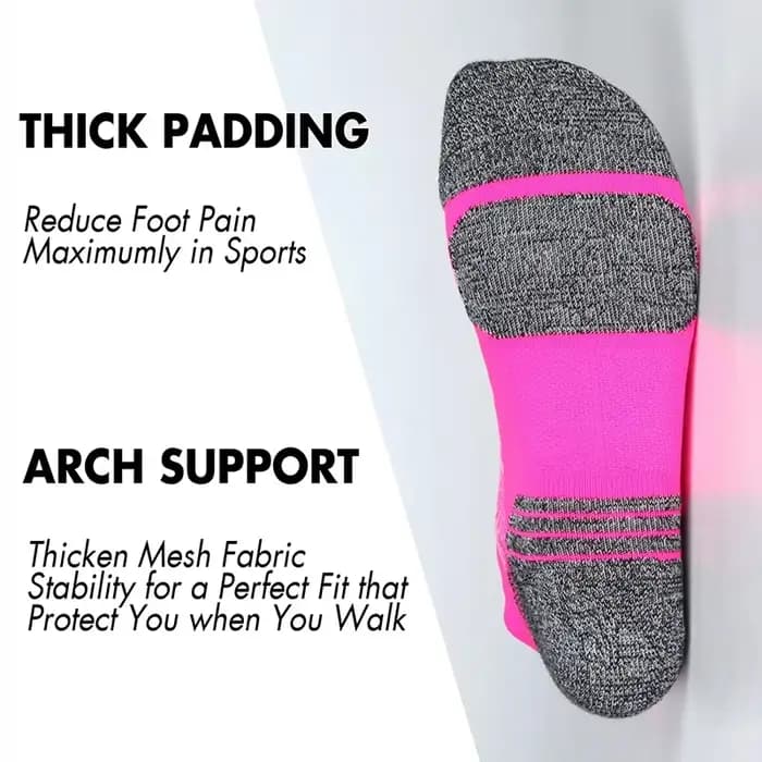5 paires de chaussettes de cheville athlétiques de Performance pour hommes et femmes