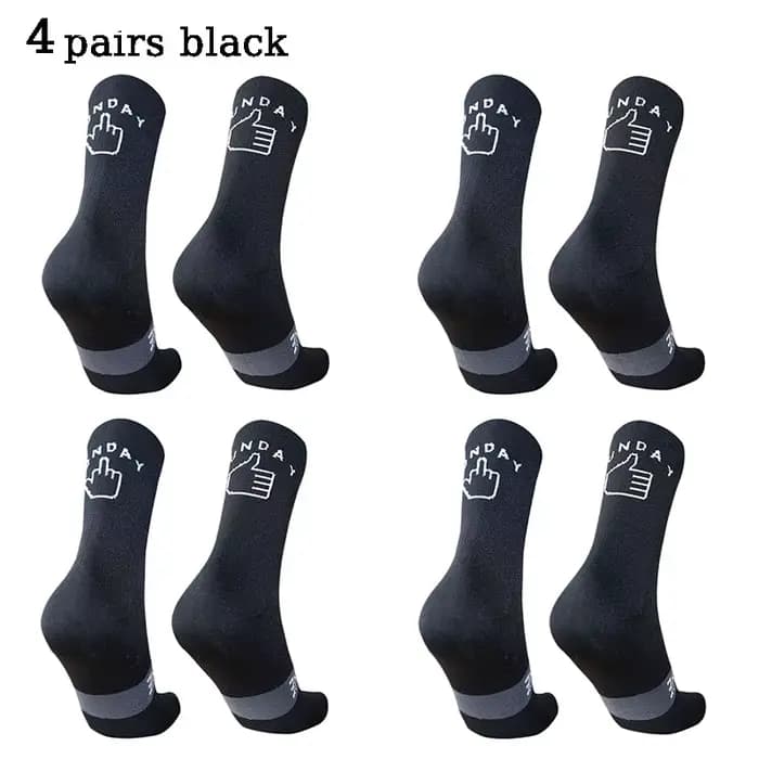 4 paires de chaussettes de cyclisme pour hommes et femmes