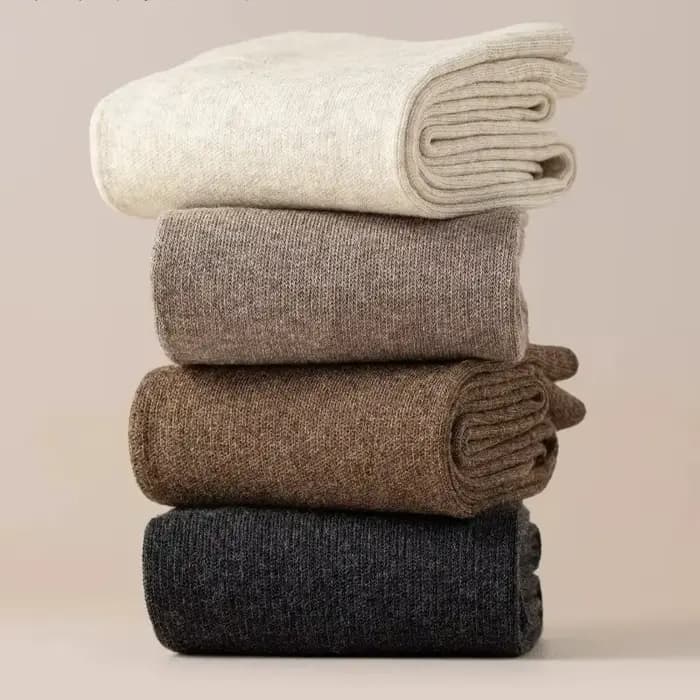 Chaussettes hautes d'hiver pour femmes, longueur 100 cm, style JK Lolita, couleur unie, au-dessus du genou, en velours fin