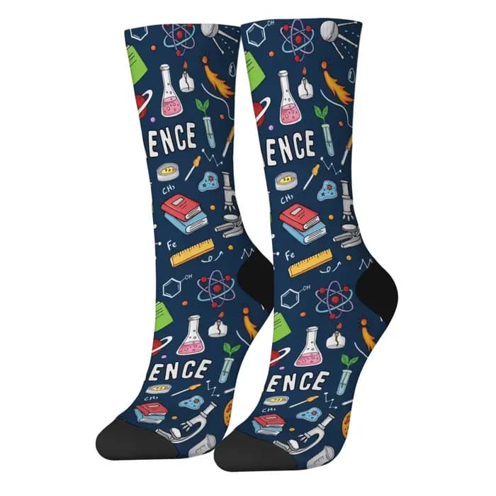 1 paire toutes saisons randonnée heureux hommes équipage chaussettes incroyable Science hiver