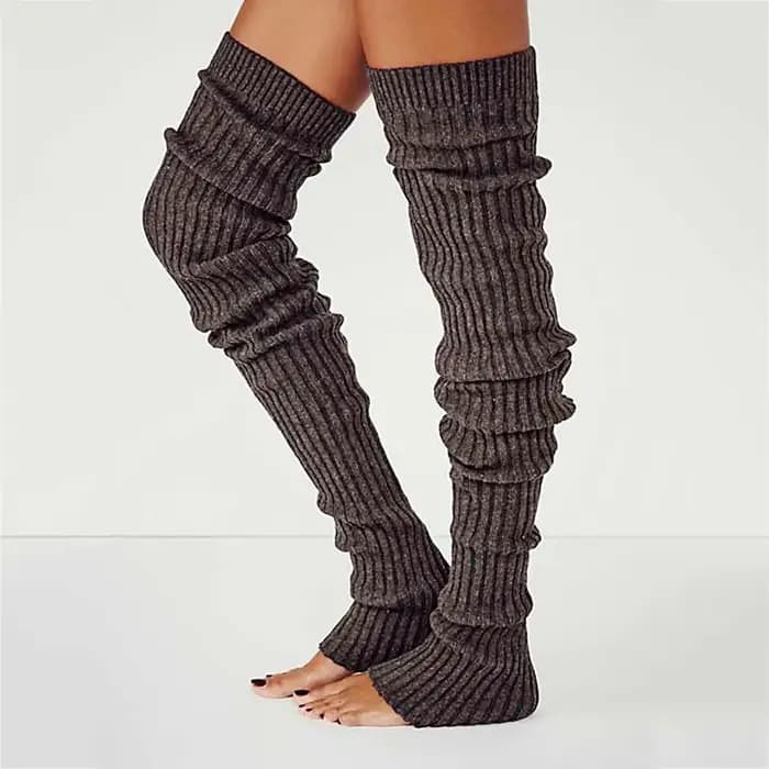 Jambières longues et chaudes pour fille, chaussettes hautes au genou, bas skinny, chaussettes Lolita avec crochet, survêtement de botte, hiver